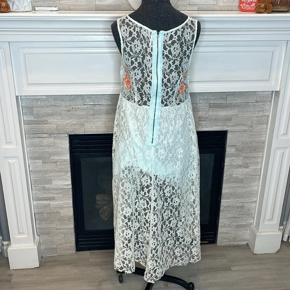 Free People Russian Nesting Doll Hi-Lo Lace Dress - Large - Picture 8 of 8